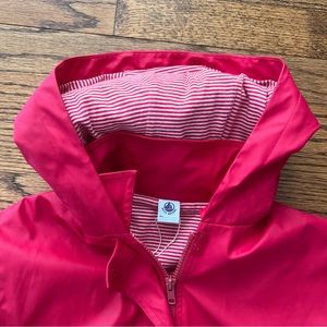 Petit Bateau kids size 10 and red rain slicker unisex